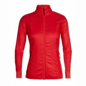Icebreaker Jacket Helix Merino Wool Full Zip Red Small